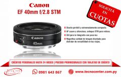Lente Canon EF 40mm. F/2.8 STM Pancake